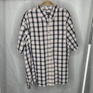 Harbor Bay Men's 2XL Short Sleeve Button Down Shirt - LIKE NEW CONDITION